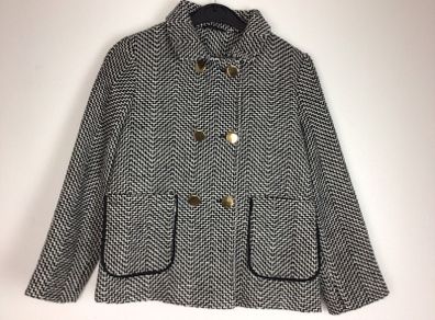 Dunnes Girls Black & White Mix short coat jacket 9 years postage included