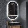 LED Oval Bathroom Mirror  Bluetooth an Anti Fog Image 8