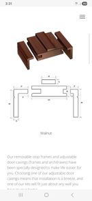 Deanta Walnut Adjustable Frames