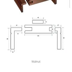Deanta Walnut Adjustable Frames