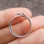 Threads Of Life Silver Ring size J Image 2
