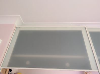 Ikea PAX SEKKEN frosted glass panels