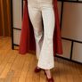 Alice + Olivia white flare jeans Image 4
