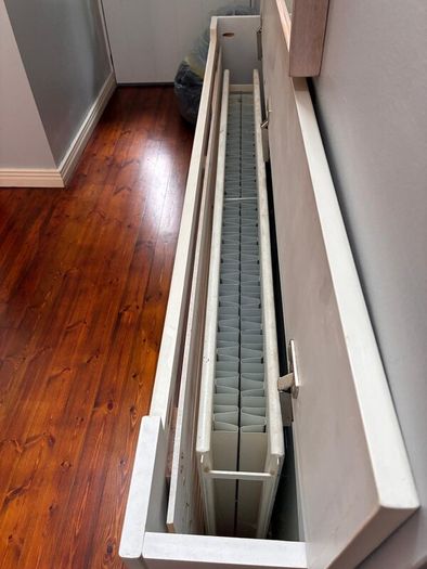 Cream console style radiator cover