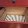 IKEA Hemnes 5 drawer dresser in rich red Image 4