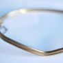 Vintage  14k Yellow Gold Plated  Bangle Bracelet Image 6