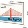 New / Unused frame for Samsung The Frame 50" TV -  Modern Teak Bezel Image 2