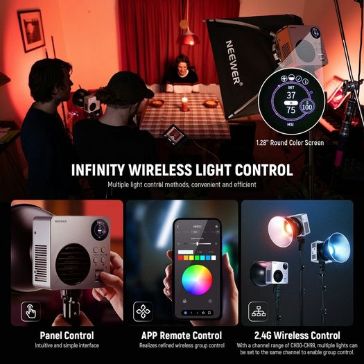 Neewer HB80C - Compact RGB Video light