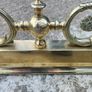 antique brass fire fenders up to  6 feet long.  One with horses is 50 inches long x 14.deep.x 15.high. Image 10