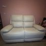 New 2&3 electric recliner sofa cream leather Image 6