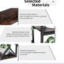 Industrial Half-Moon Bookshelf 5 Tier Oval Bookcase & Plant Stand with Metal Frame  Rustic Brown Image 3