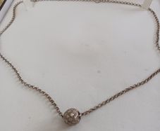 silver chain and pendant