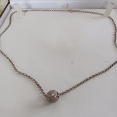 silver chain and pendant
