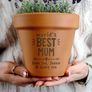 Personalised Worlds Best Terracotta Plant Pot Image 3
