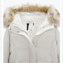 Zara Water Repellant Long Puffer Winter Parka Ecru Image 5