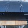 Vintage Black Wooden Chest Image 2
