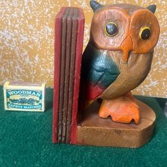 Timber Owl Book-end
