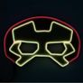 Halloween LED Neon Eye Mask Costume Light Up Kids Happy Birthday Party EL Masks Image 6