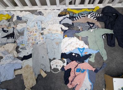 Bundle of baby boy clothes 0-3 months