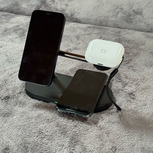 5 in 1 MagSafe Charging Dock Station with LED Night Light for iPhone, Apple Watch, AirPods