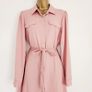 Dorothy Perkins Salmon Pink Button Crepe Belted Shirt Dress Image 4