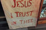 Antique Religious Banner