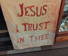 Antique Religious Banner