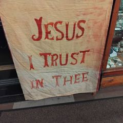 Antique Religious Banner