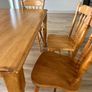 Lovely country medium kitchen table and 6 chairs Image 3