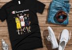 Champion Kobe Bryant Michel Jordan Lebron Legend Basketball T-Shirt
