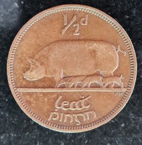 Ireland 1928 half penny coin