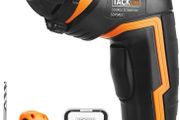 3.6V electric screwdriver, 2000mAh, 34 accessories, with front LED light, battery indicator, USB cable, storage box, suitable for small household projects