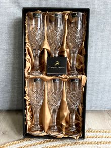 Killarney Crystal 6pce Wine Glass Set