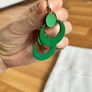 Vintage Green Earrings Image 2