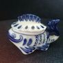 Gzhel Handmade Fish Candy Dish or Trinket Box Image 4