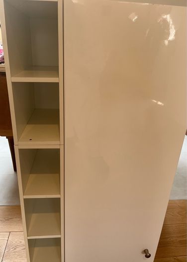 Ikea Metod wall cabinet with shelves door and wine rack 55x100cm