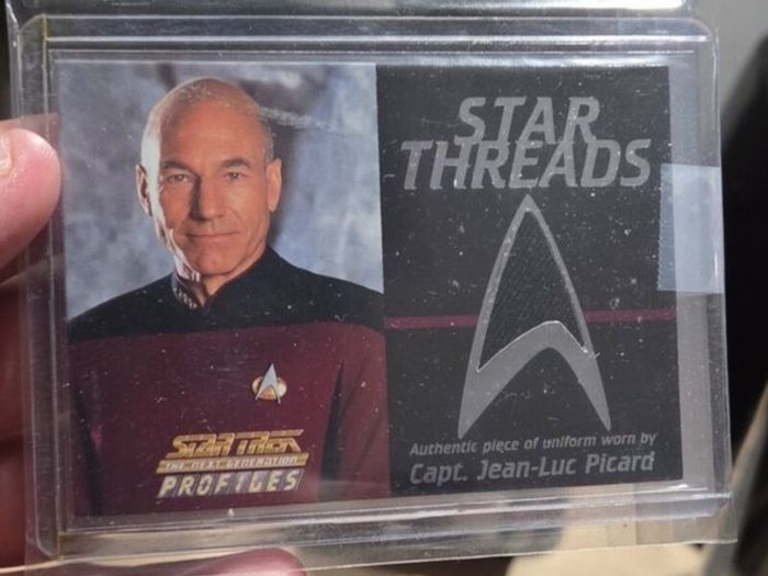 Jean Luc Picard star trek uniform piece TNG star Threads collectible Patrick Stewart