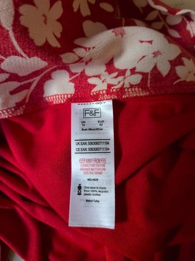 F&F Red Top.  Size 14.  B.N.W.T.