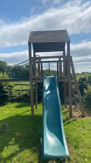 Playhouse slide/swing set