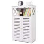 Bathroom Cabinet,Waterproof  Bathroom Floor Cabinet,Storage Cupboard Unit,White Bathroom Storage Organizer,Free Standing Cabinet,Compact Cabinet Store Bathroom Accessories Image 10