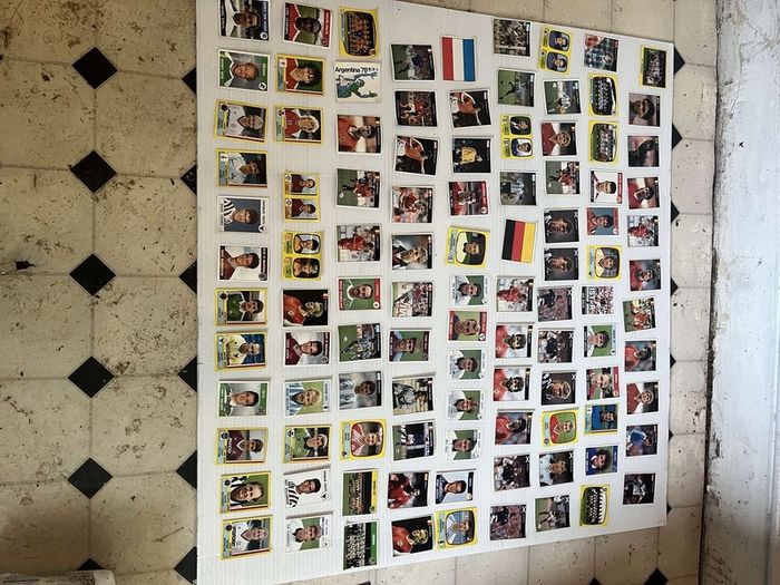 panini football stickers vintage