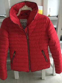 Ladies Red Puffer Jacket/ coat. Size 8