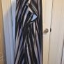 Emery Rose 3XL Black & Grey Abstract Stripe Maxi Kaftan Dress New With Tags Image 5