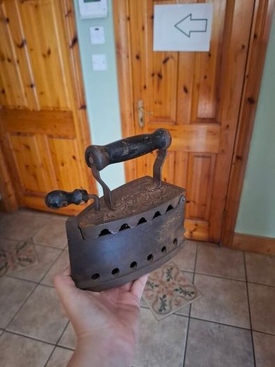 Old antique coal iron postage possible