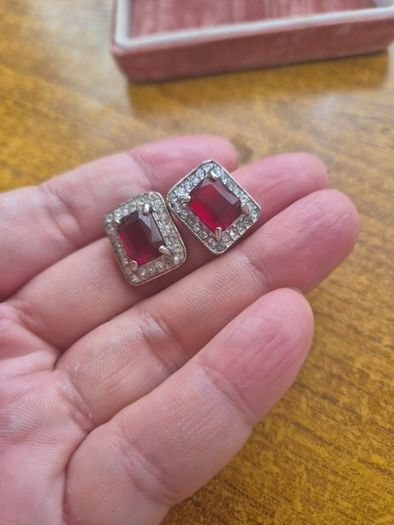 Vintage red earrings