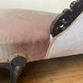 Antique Victorian Mahogany Chaise Lounge / Lougue Image 9
