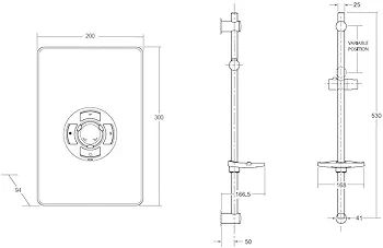 Collection 2 | Shower Electric | 9.5 KW | Triton Aspirante I Gun Metal I Electrical Showers | with Showerhead and Anti Twist Hose | Best Electric Shower Units for Bathrooms