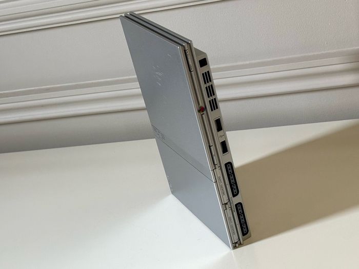 Original Sony PlayStation 2 Slimline Console in Satin Silver Boxed and Beautiful