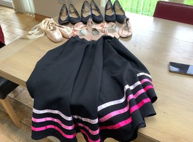 Ballet shoes & character skirt
