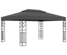 Gazebo with Double Roof 3x4m Anthracite